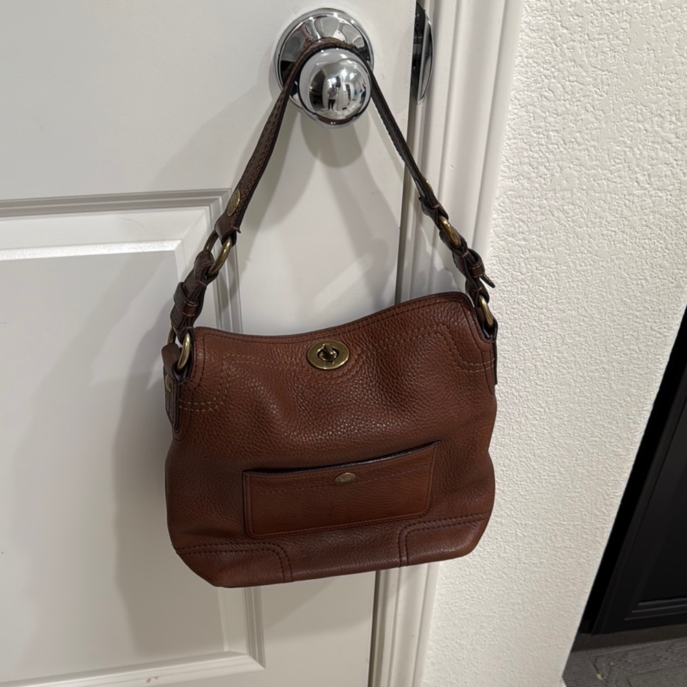 Brown Leather Shoulder Bag